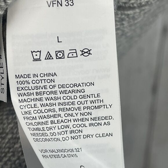 Nautica Mens Cable Knit Sweater Sz L Gray Crew Fisherman Sailing Preppy Casual - Picture 6 of 9